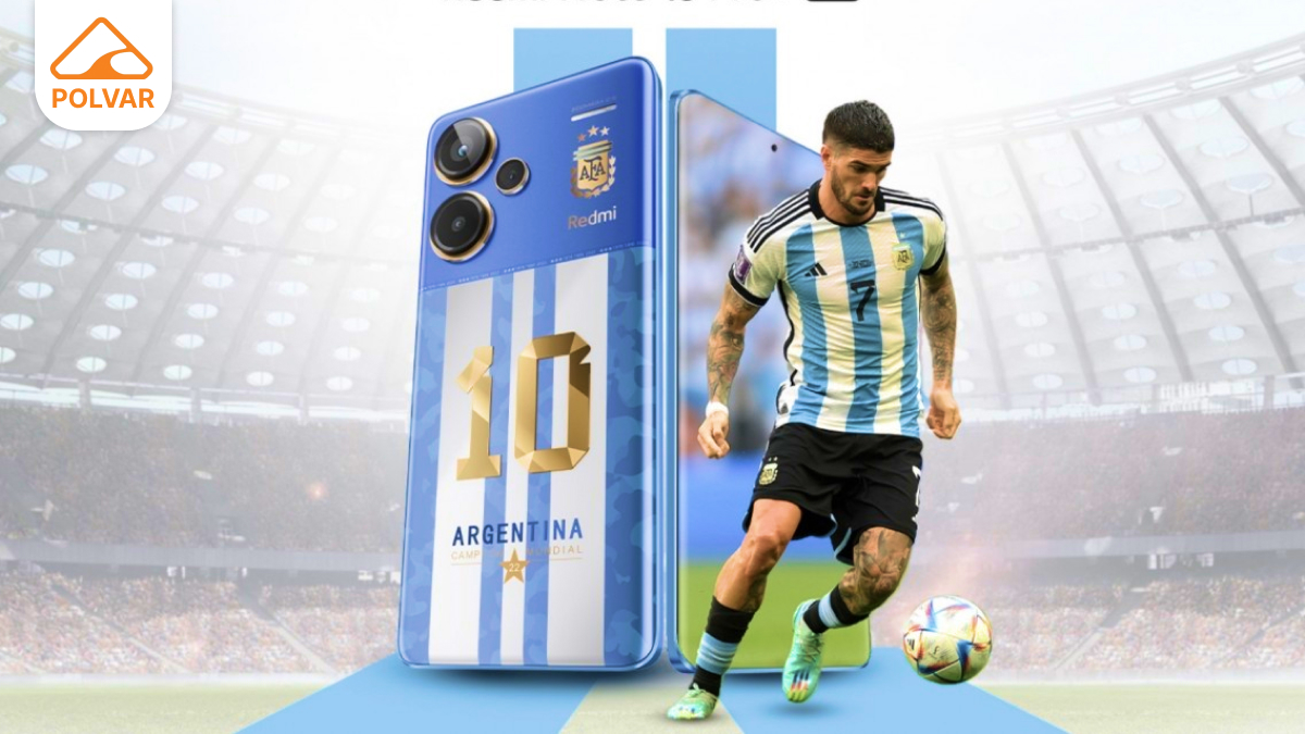 طرح جدید گوشی ردمی نوت 13 پرو پلاس در لباس تیم ملی آرژانتین است!