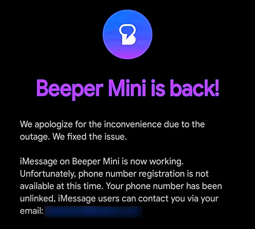 بازگشت beeper mini