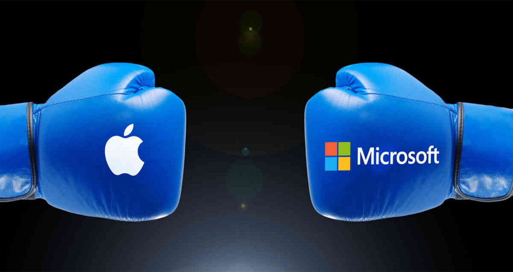 نبرد اپل و مایکروسافت
