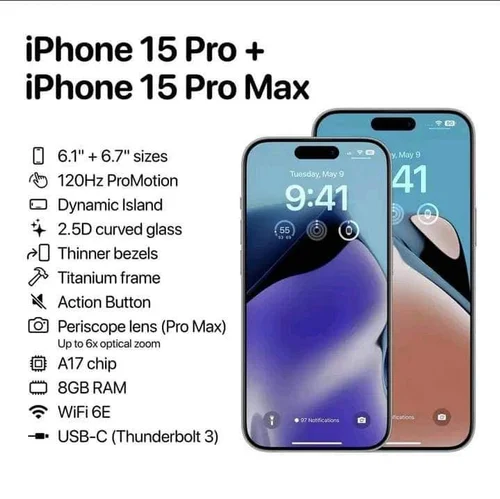 iPhone 15 Pro with detail